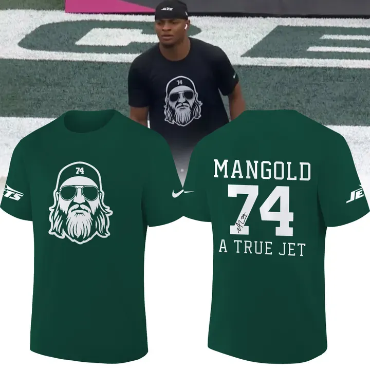 Special 2025 Limited Edition Nick Mangold Signature Tshirt For Fans New York Jets