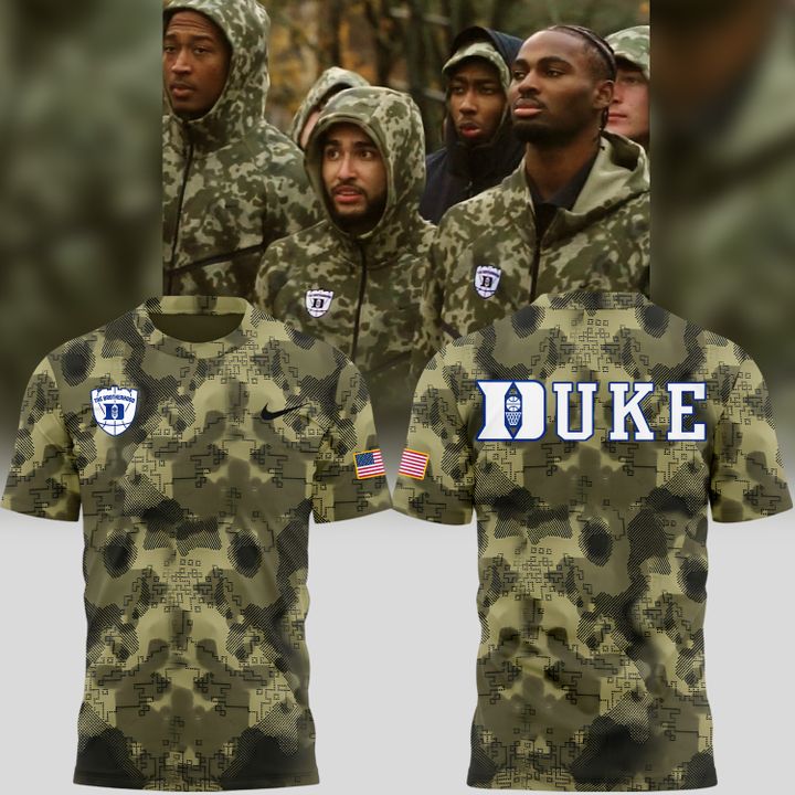 2025 Limited Edition Camo t-shirt Duke Men™s Basketball Military Appreciation