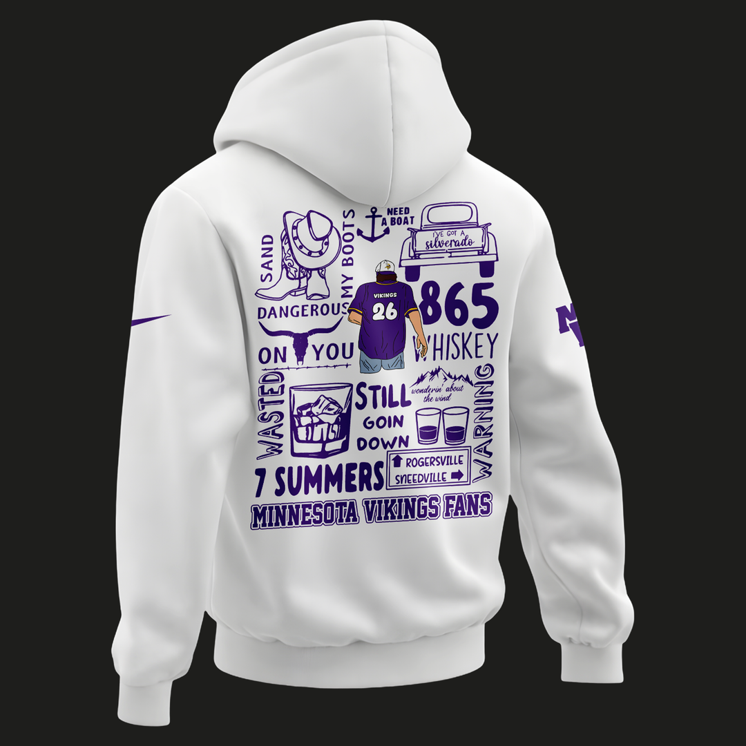 Minnesota Vikings 2026 Exclusive Morgan Wallen Hoodie