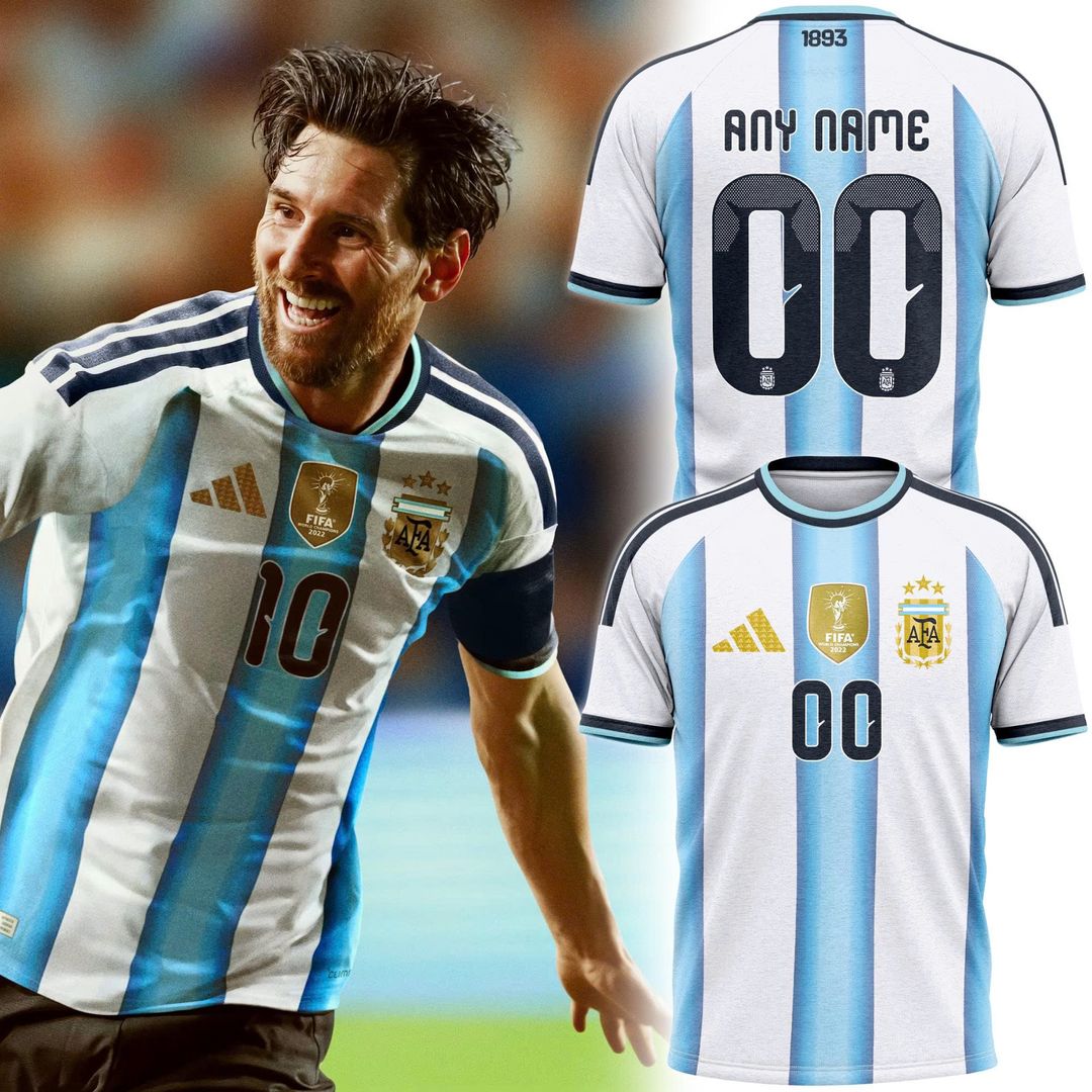 Argentina World Cup 2026 Home Jersey Custom Name, Number