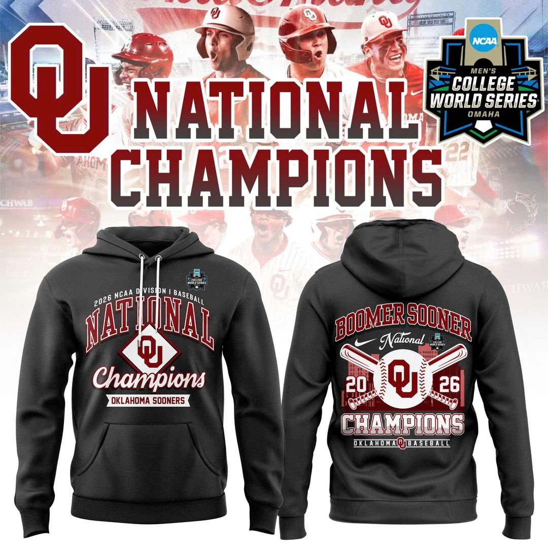 Oklahoma Sooners 2026 NCAA Baseball National Champions Hoodie