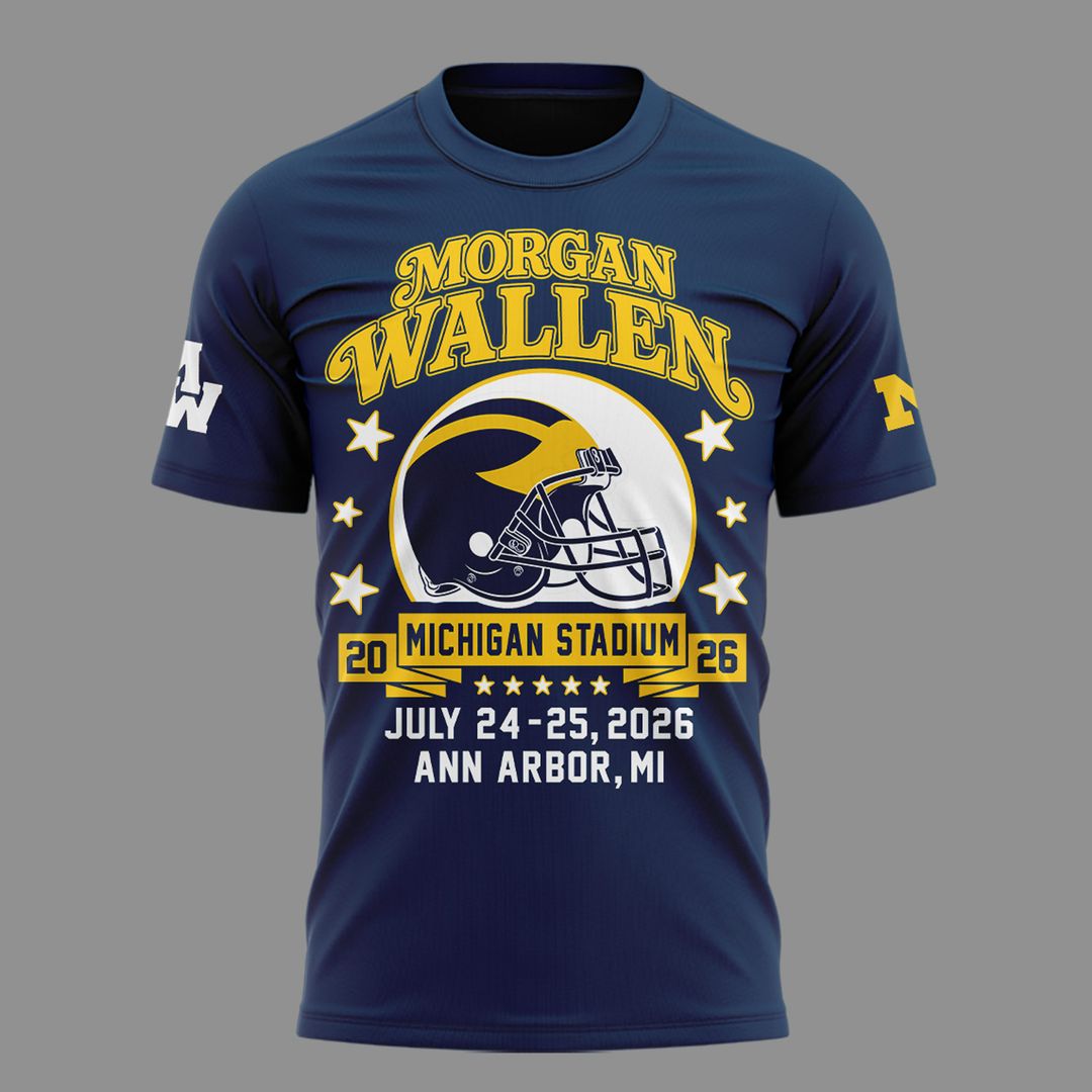 Morgan Wallen x Michigan Wolverines Football - Still The Problem Tour 2026 T-Shirt