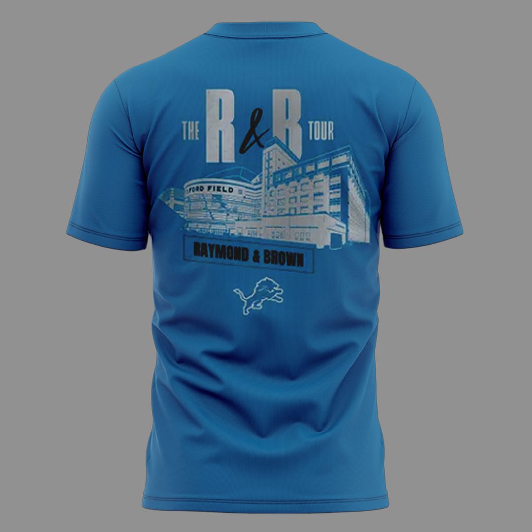 The R&B Tour x Detroit Lions - Usher Raymond & Chris Brown T-Shirt