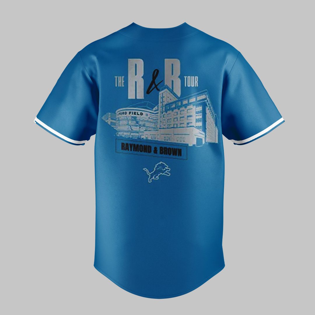 Special 2026 The R&B Tour x Detroit Lions - Usher Raymond & Chris Brown Jersey