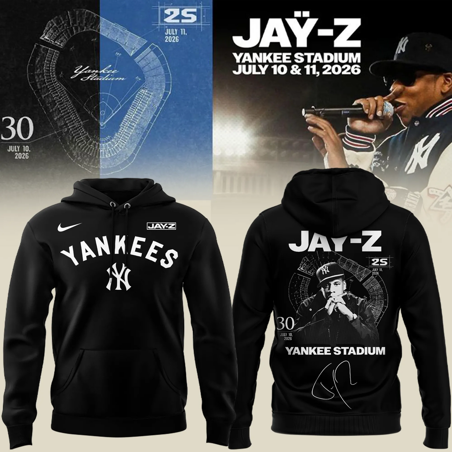 NYY x JAŸ-Z Hoodie Limited Edition 2026