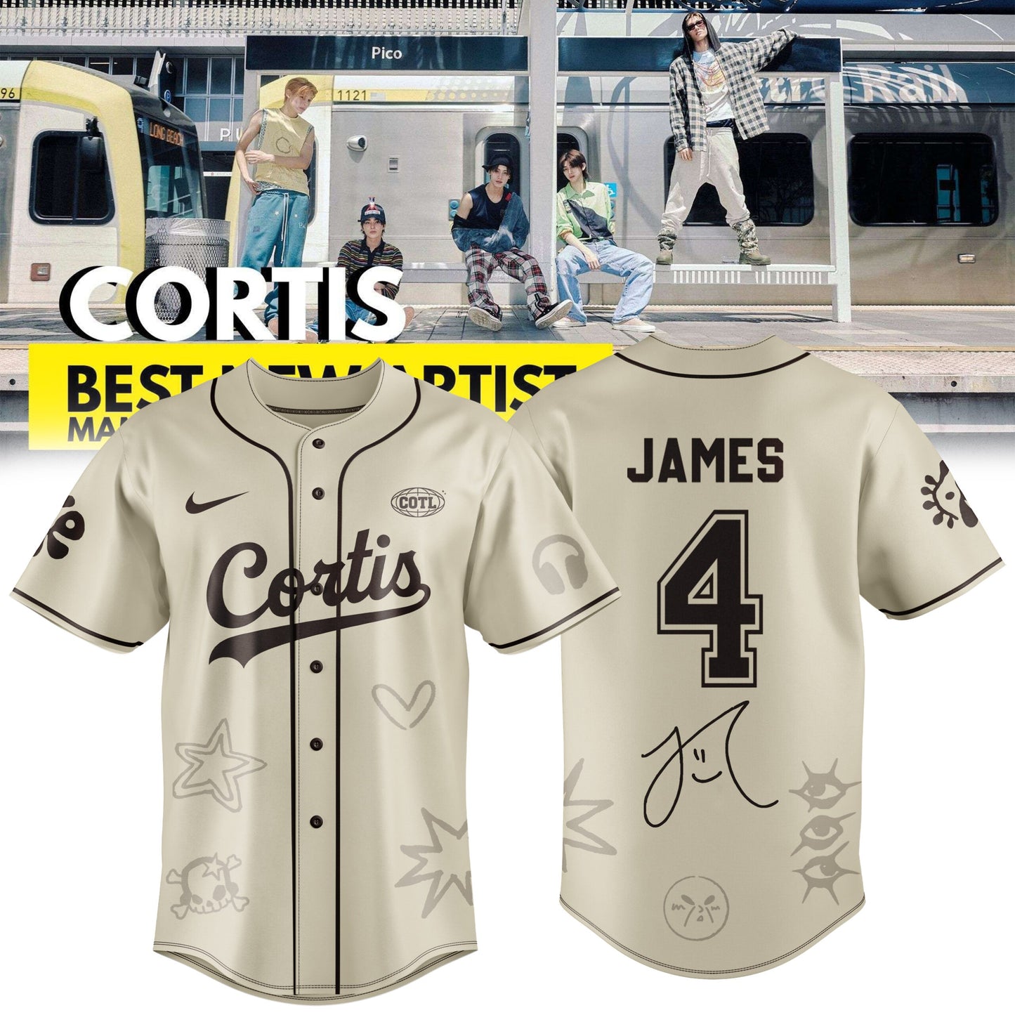 James - CORTIS Exclusive Baseball Jersey
