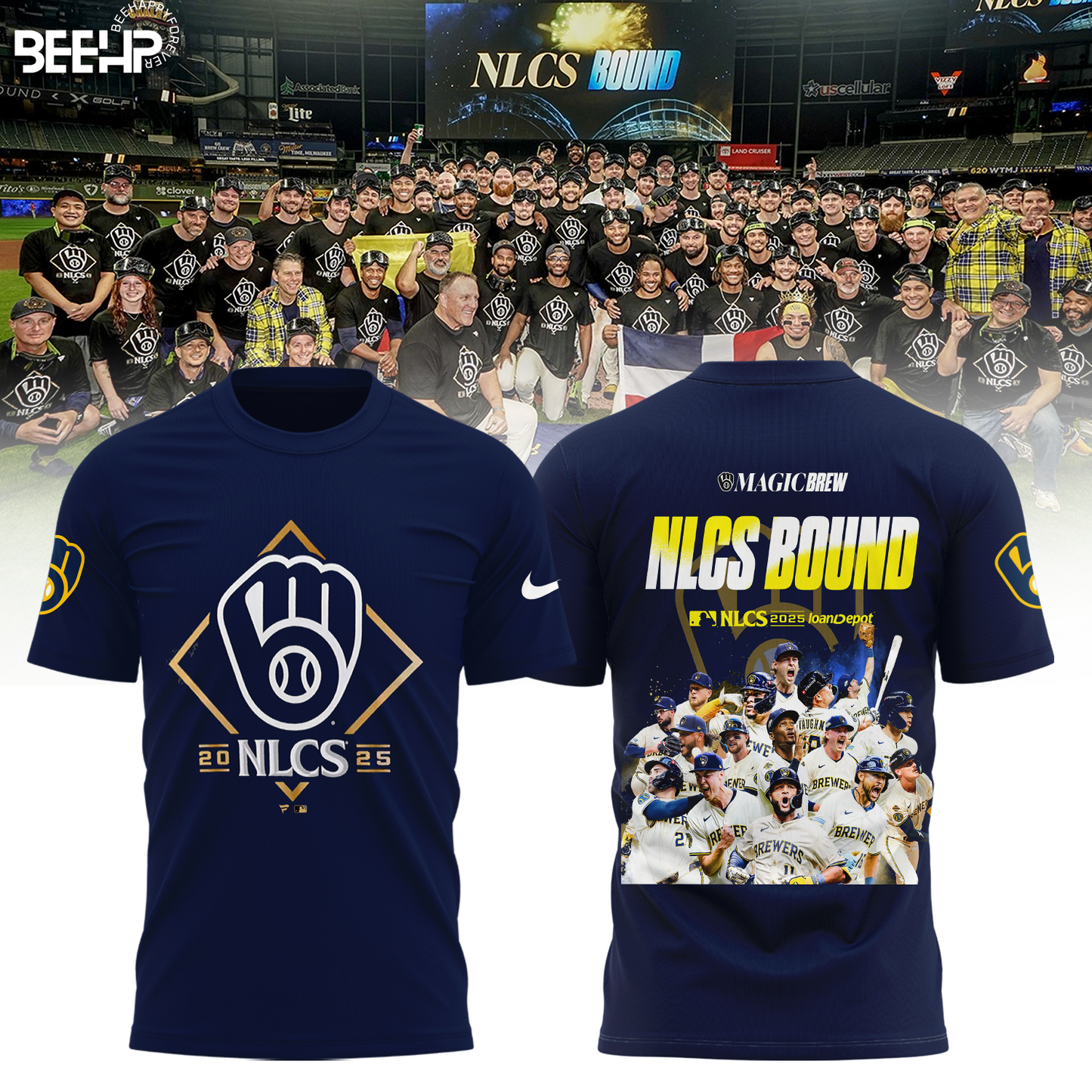 Milwaukee Brewers “ 2025 NLCS BOUND, This season is for Ueck! Combo T-Shirt
