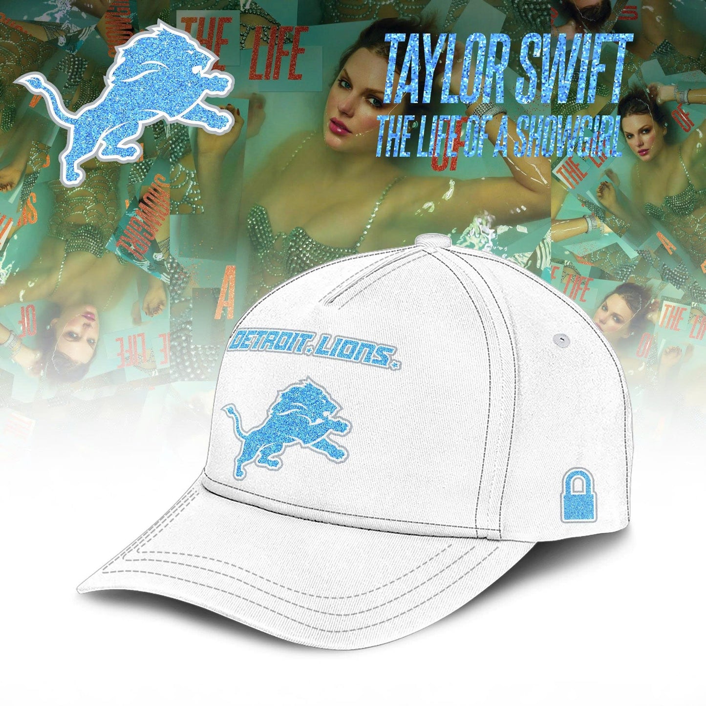 Detroit Lions x Taylor Swift The Life of a Showgirl Album Limited Editions 2025 Hoodie