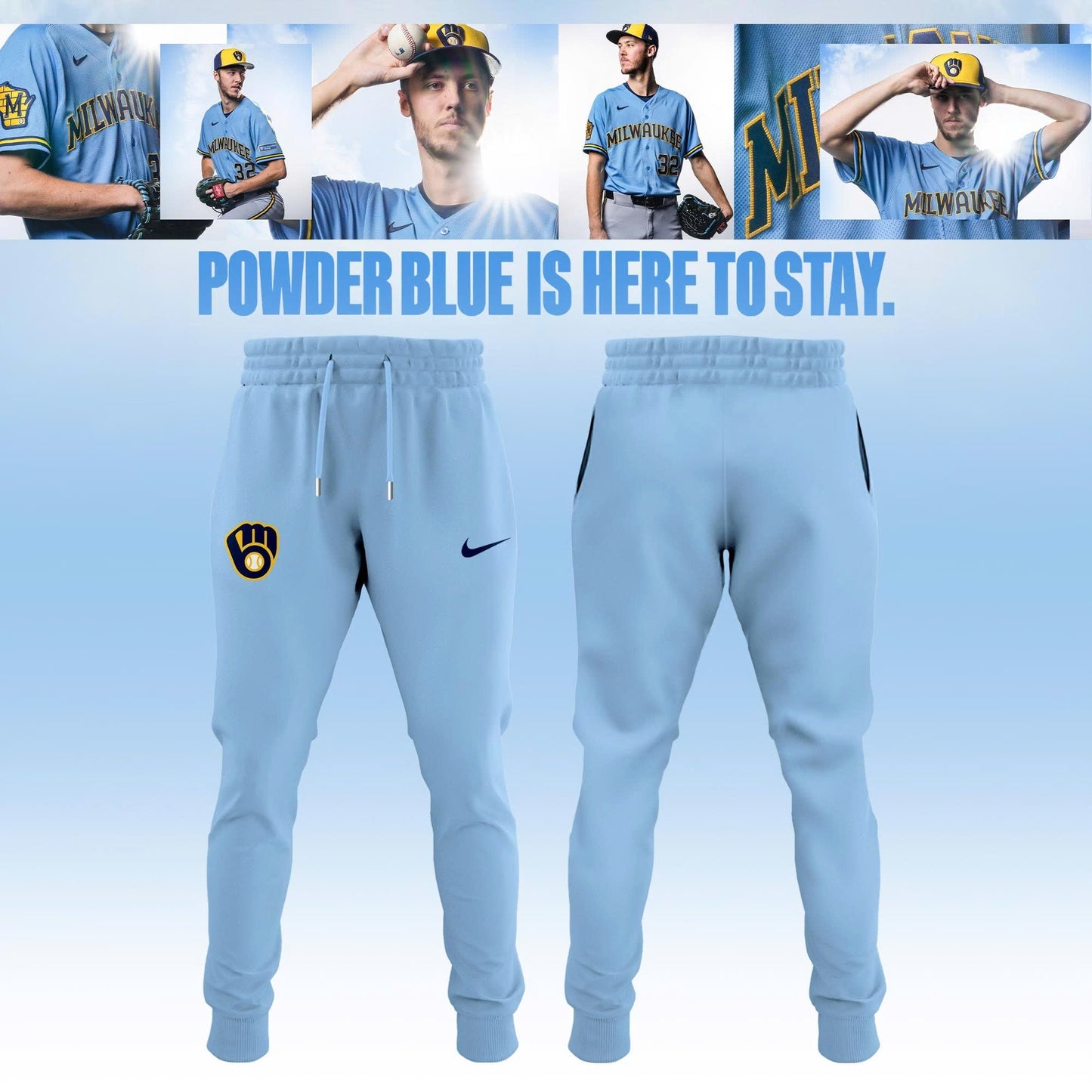 Milwaukee Brewers 2026 Powder Blue Custom Jersey