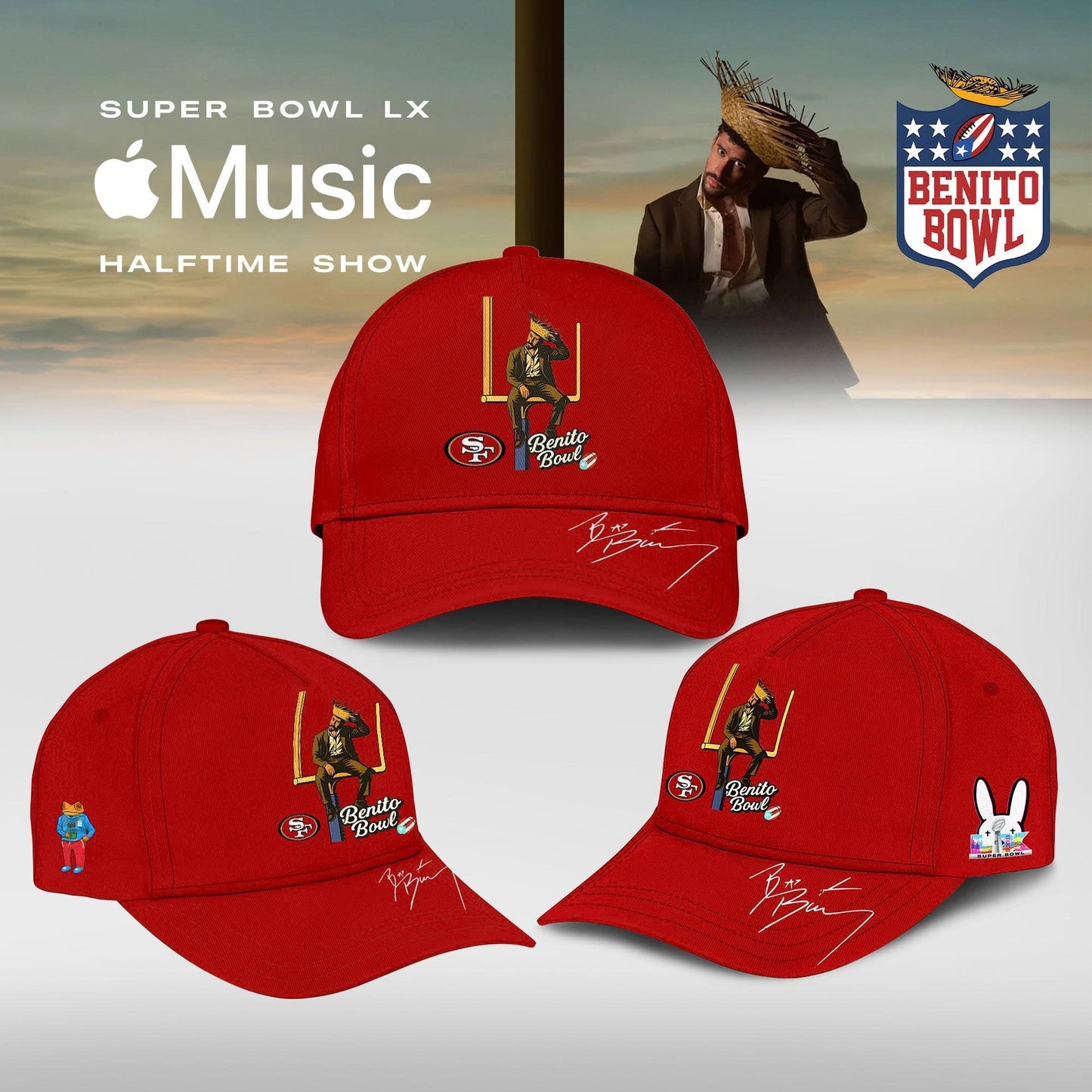 San Francisco 49ers x Bad Bunny Super Bowl LX The Halftime Show Special Edition Hoodie