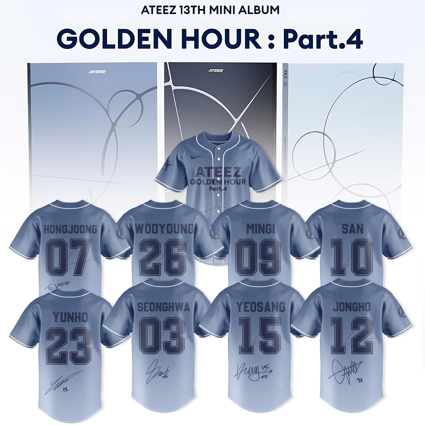 ATEEZ 13th Mini Album GOLDEN HOUR: Part.4 Collection