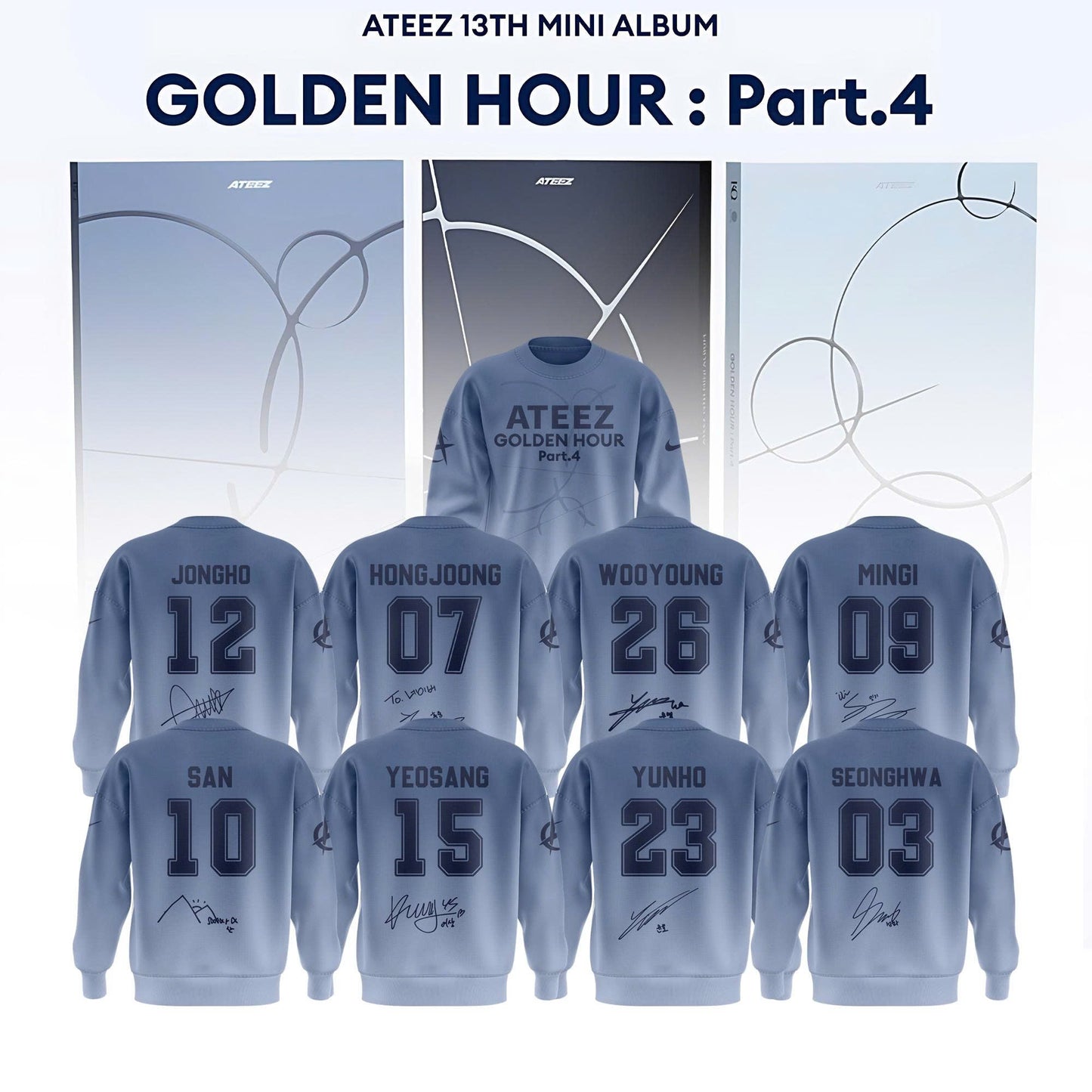 ATEEZ 13th Mini Album GOLDEN HOUR: Part.4 Collection