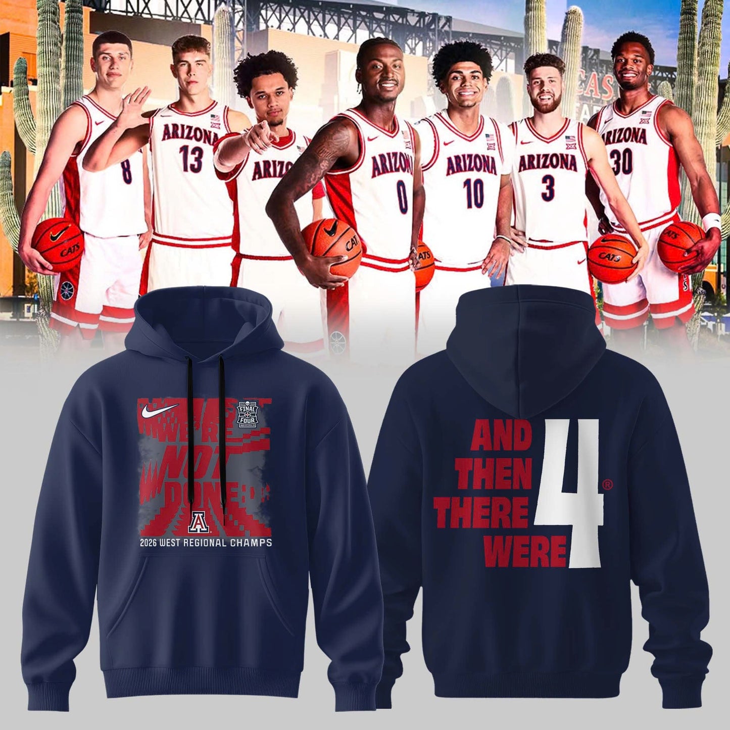 Arizona Wildcats “ Final Four 2026 🀠Hoodie Collection