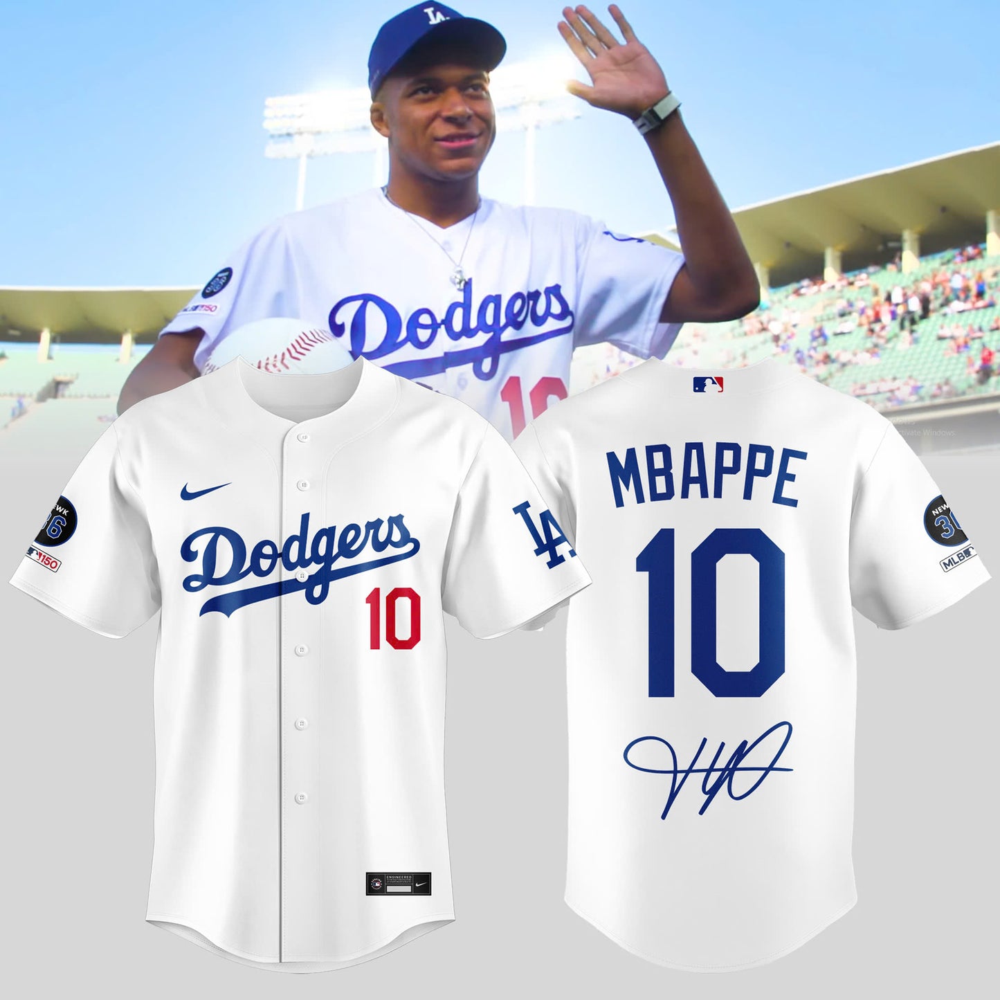 Los Angeles Dodgers x Kylian Mbappé Limited Edition Jersey
