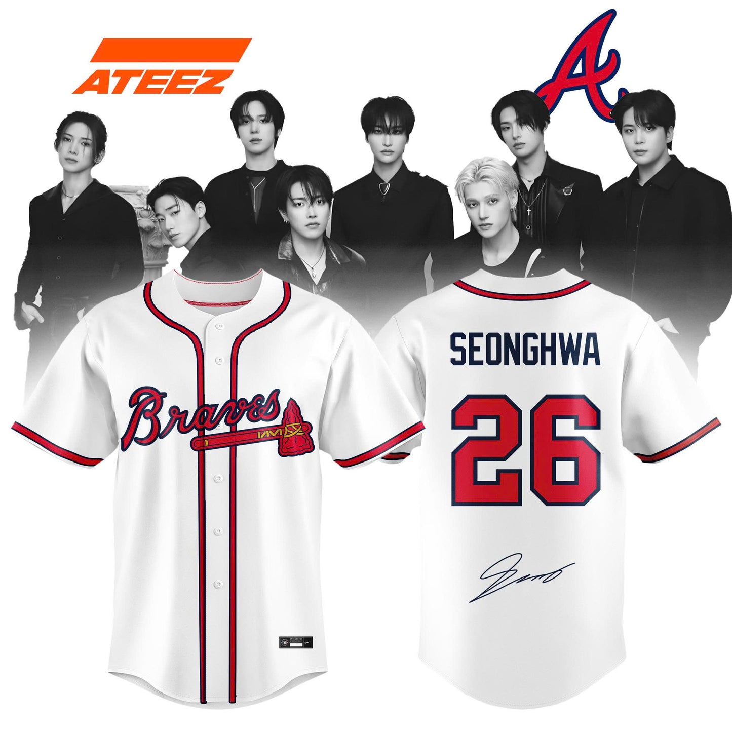 Atlanta Braves x ATEEZ 2026 Limited Edition Jersey