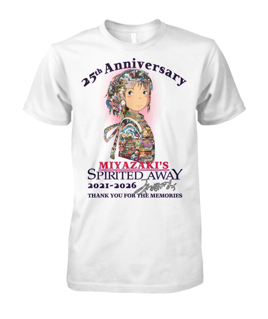Limited Edition Spirited Away 25th Anniversary 2001-2026 Shirt