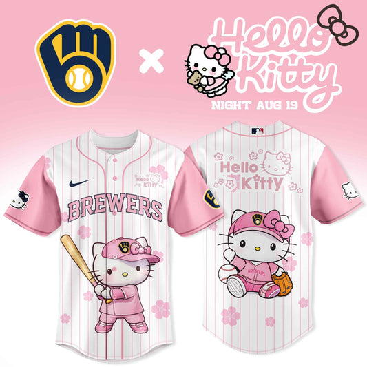 Milwaukee Brewers x Hello Kitty Night 2026 Jersey Collection