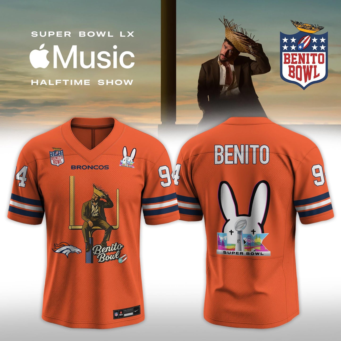 All Team NFL x Bad Bunny 2026 Super Bowl LX Halftime Show Special Edition Jersey