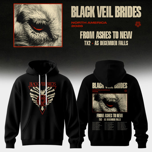 Black Veil Brides “ From Ashes To New Tour (North America 2026) Limited Hoodie
