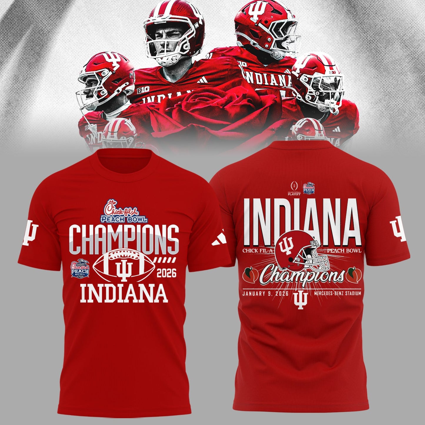 Indiana Hoosiers Peach Bowl Champion 2026 Shirt