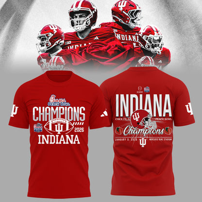 Indiana Hoosiers Peach Bowl Champion 2026 Shirt