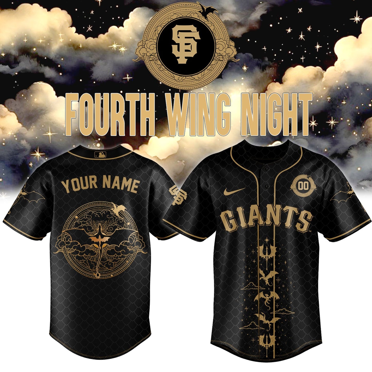 MLB All Teams x Fourth Wing – Jersey (Custom Name&Custom Number)