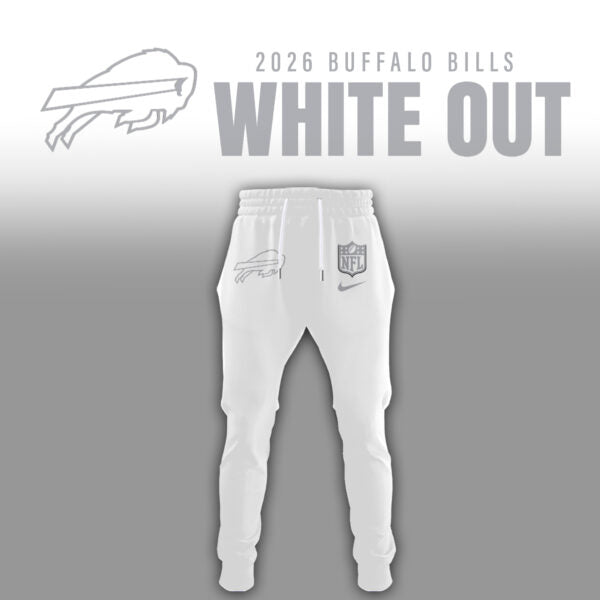 Buffalo Bills 2026 White Out Limited Edition Hoodie