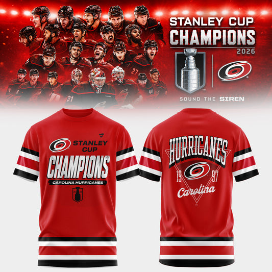 Carolina Hurricanes 2026 Stanley Cup Champions T-Shirt