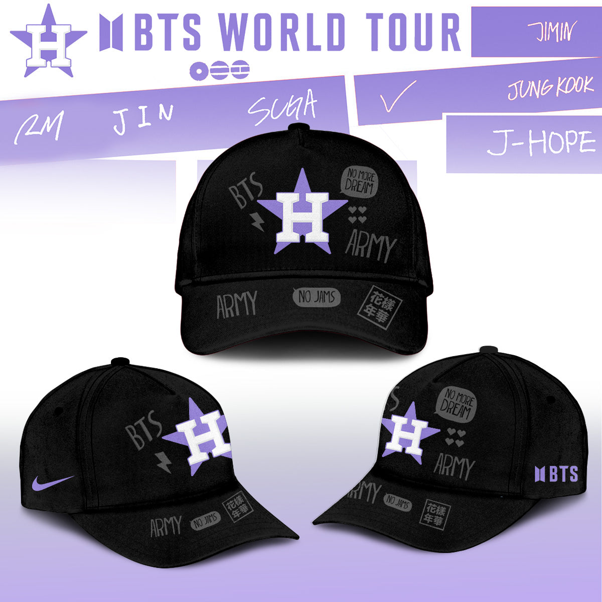 MLB All Team X BTS COMEBACK & WORLD TOUR 2026 Limited Edition “ Jersey
