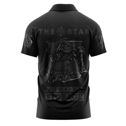 Limited Brisbane Broncos Our 2025 Black Uniform Old Logo Polo