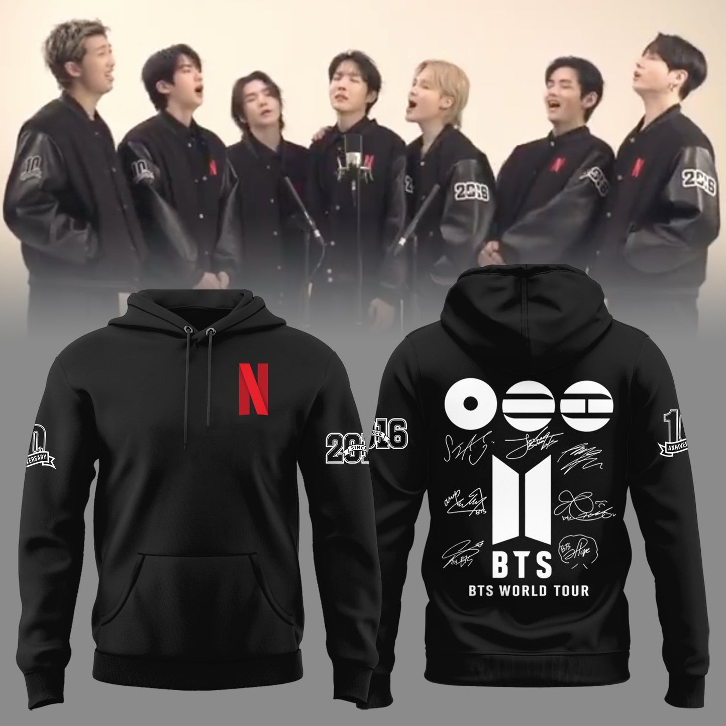 BTS 10th Anniversary Limited Edition Hoodie