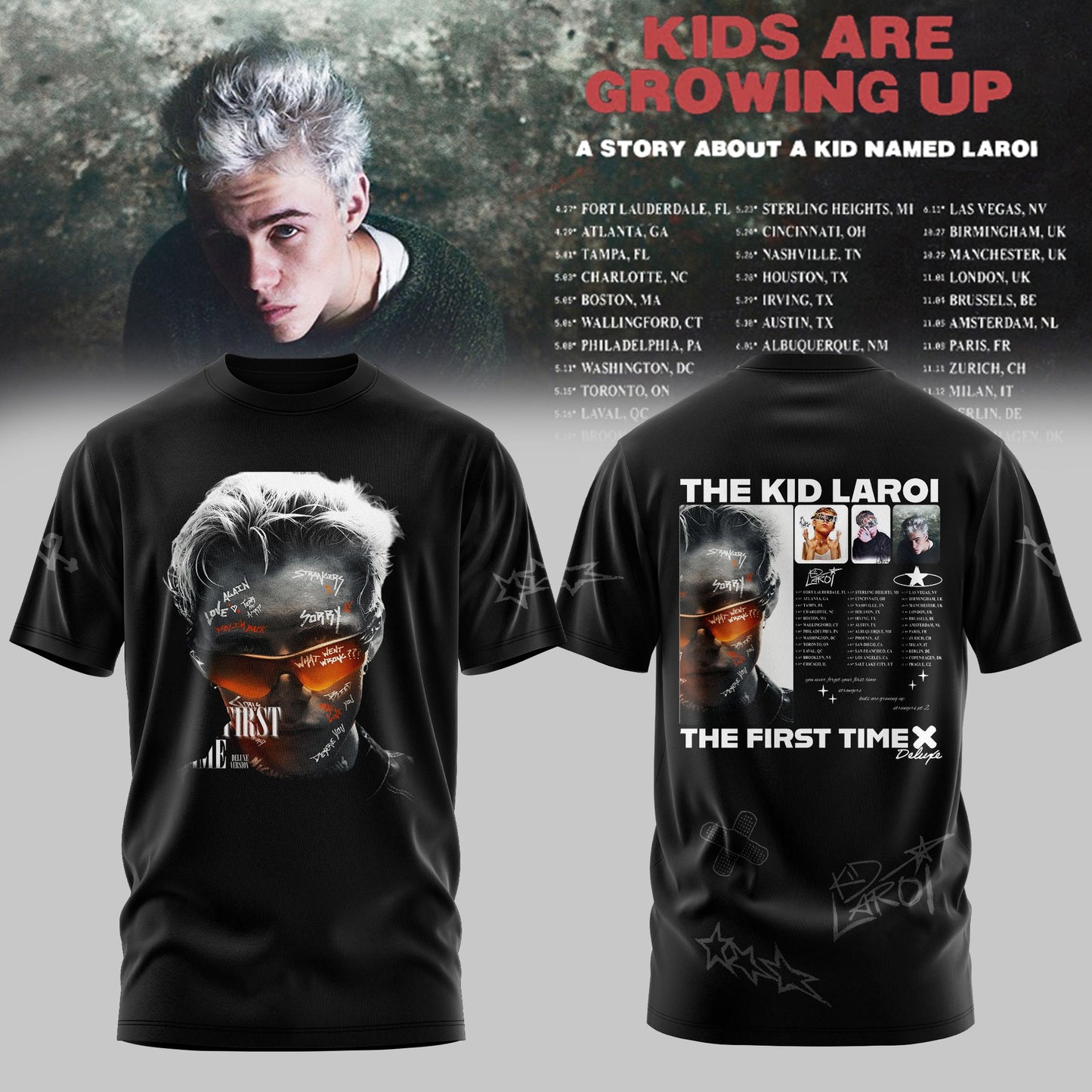 THE KID LAROI TOUR MERCH 2026 T-SHIRTS ARE HERE 💔🔥