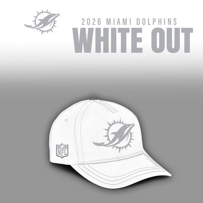 Miami Dolphins 2025 Winter White Out Combo TShirt