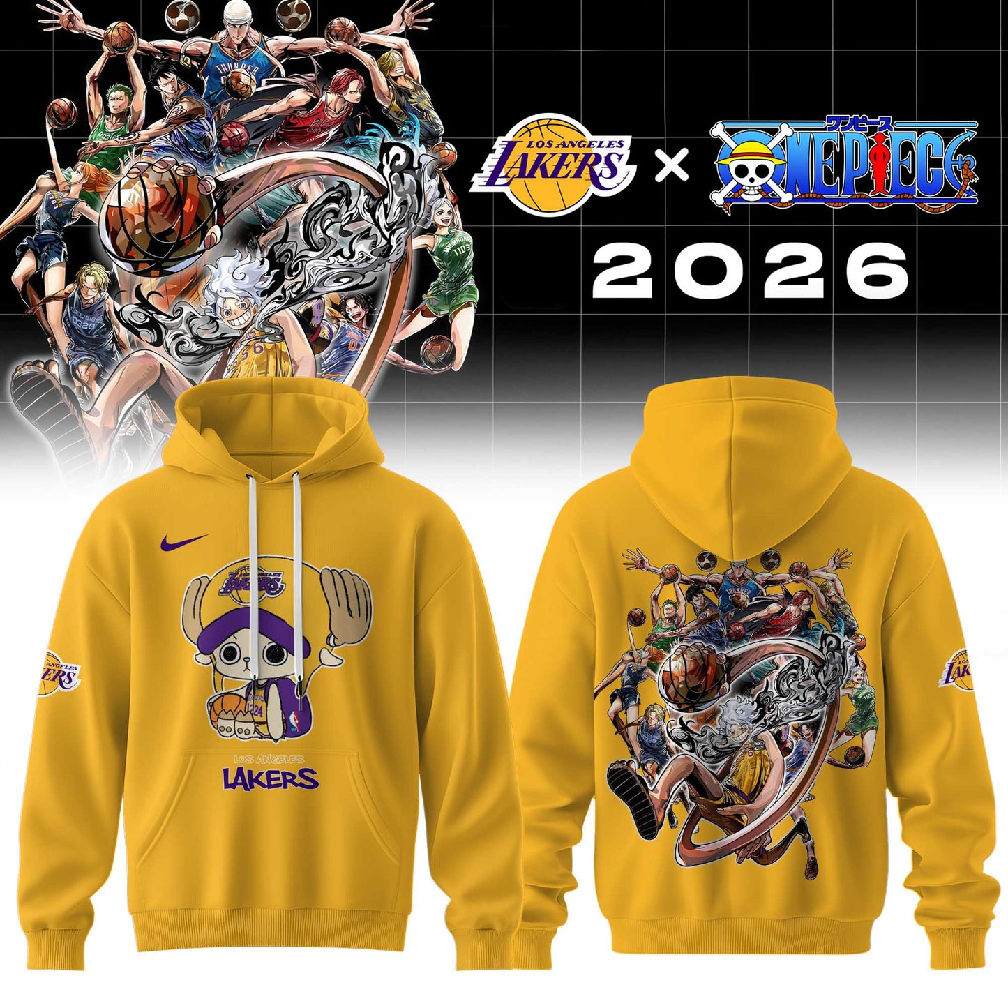 Los Angeles Lakers x One Piece 2026 Uniform