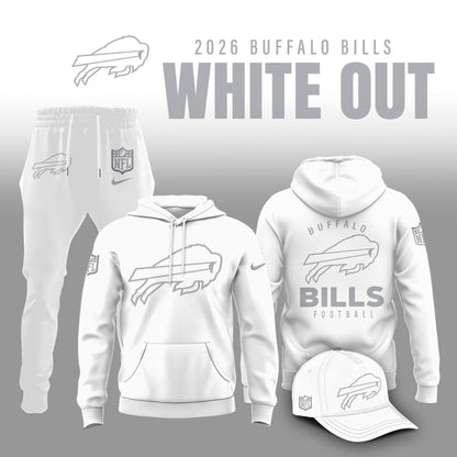 Buffalo Bills 2026 White Out Limited Edition Hoodie