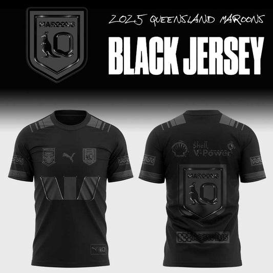 Limited Edition Queensland Maroons Back In Black Uniform