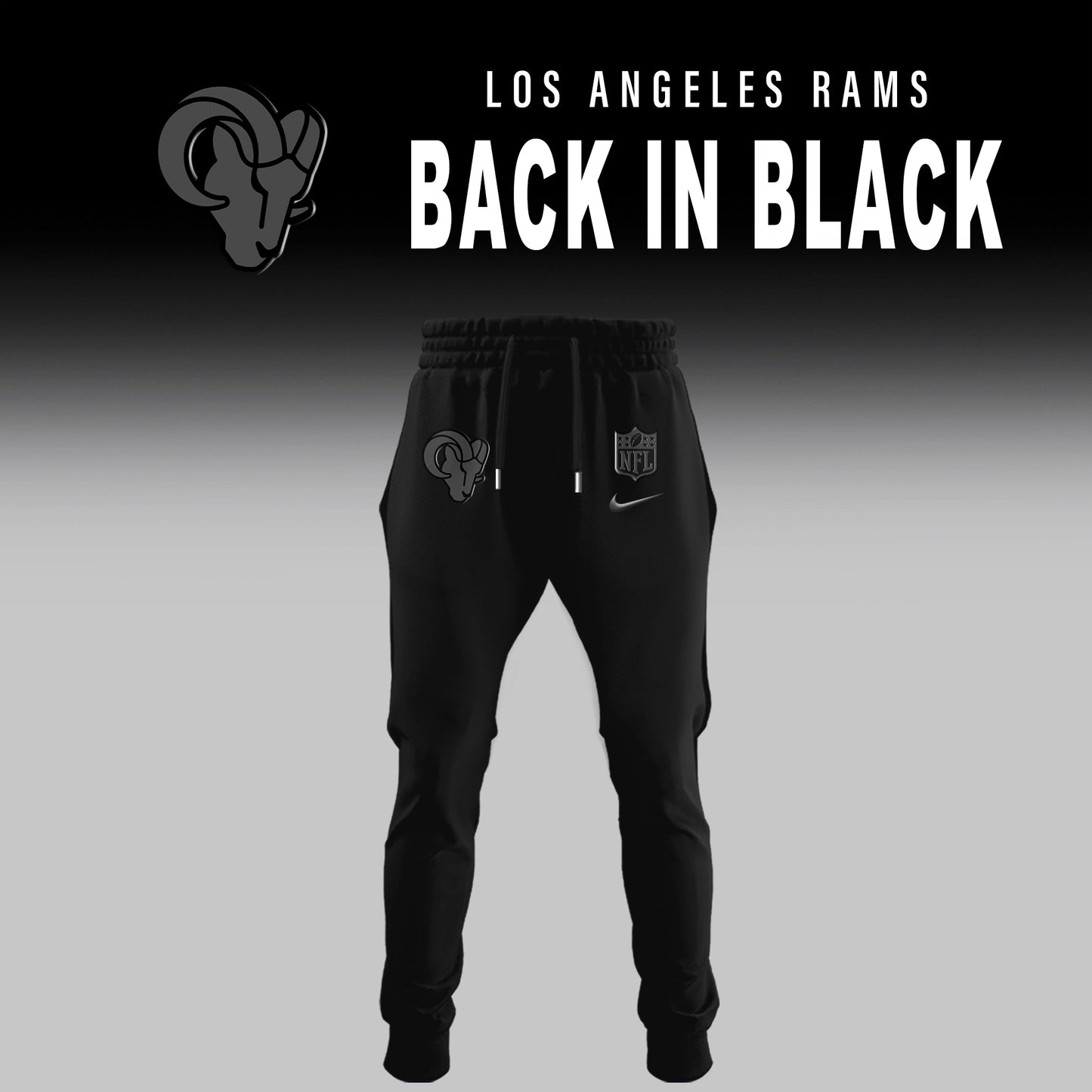 Los Angeles Rams 2026 Back In Black Limited Edition Hoodie
