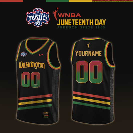 Washington Mystics WNBA x Juneteenth Day Jersey Limited Edition