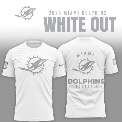 Miami Dolphins 2026 White Out Limited Edition Shirt