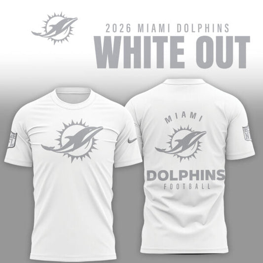 Miami Dolphins 2026 White Out Limited Edition Shirt