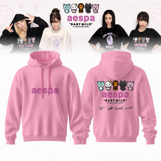 🖤🐰 AESPA x BAPE Limited Edition Hoodie