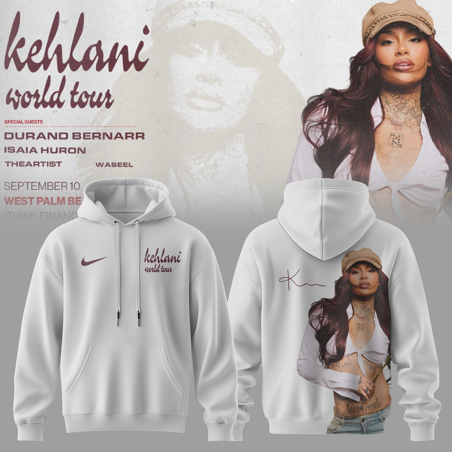 Kehlani World Tour 2026 Limited Edition Signature – Hoodie