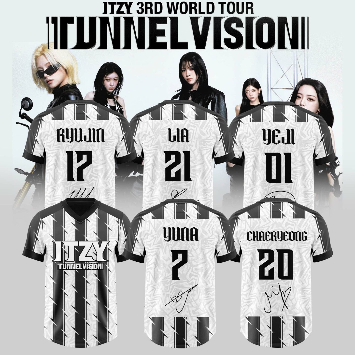 ITZY: 3RD WORLD TOUR Exclusive Football Jersey