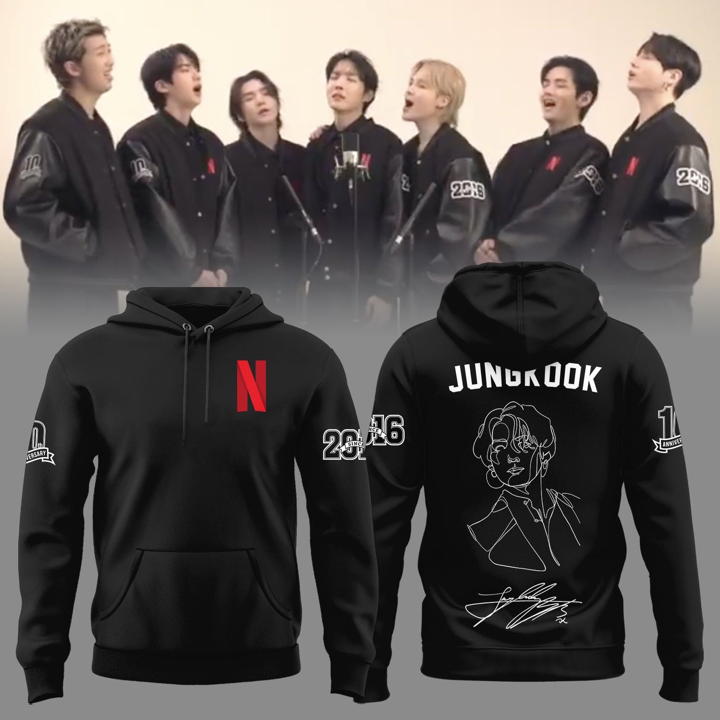 Jungkook 10th Anniversary Limited Edition Hoodie