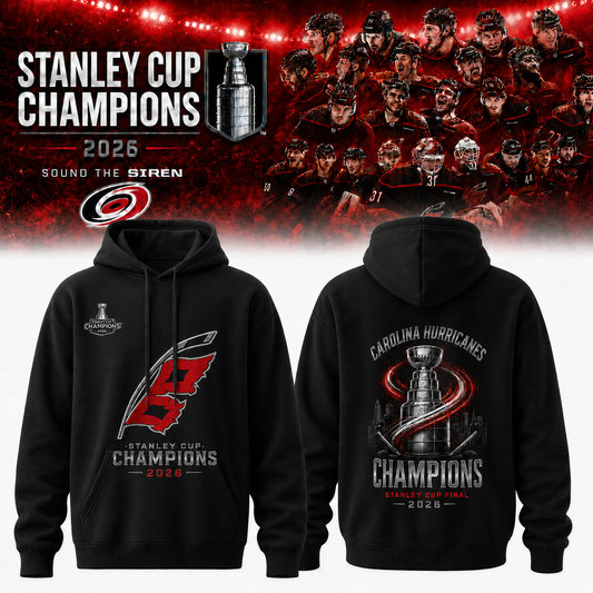 Carolina Hurricanes 2026 Stanley Cup Champions Hoodie