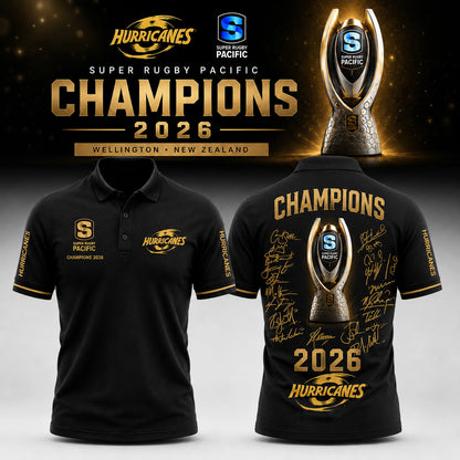 Hurricanes Super Rugby Pacific Champions 2026 Polo