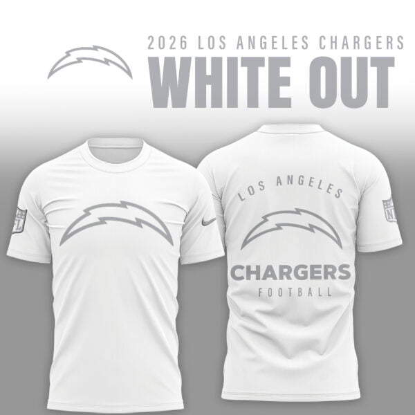 Los Angeles Chargers 2026 White Out Limited Edition Shirt