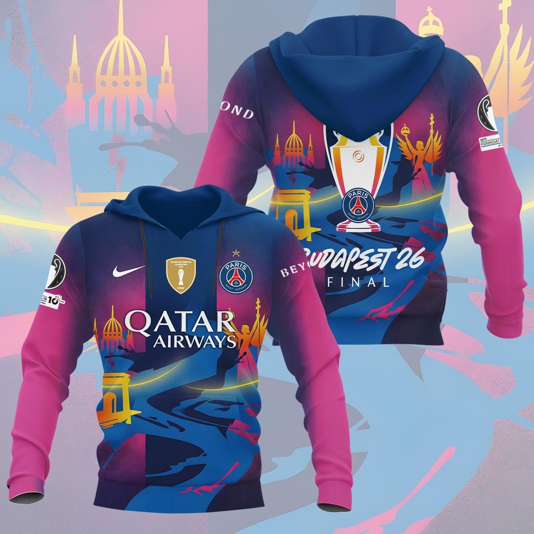 Paris Saint-Germain F.C Champions League Final 2026 3D Apparel Hoodie