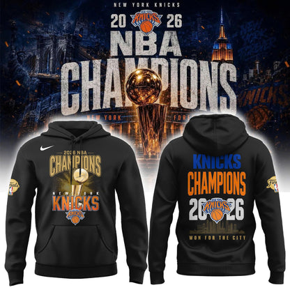 New York Knicks Basketball NBA Rings Champions Hoodie