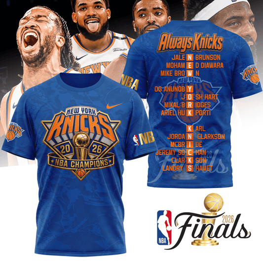 New York Knicks 2026 NBA Finals Champions T-Shirt